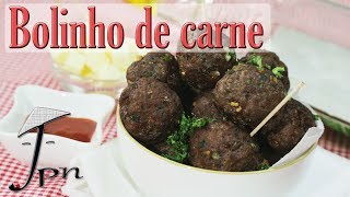 Receita de bolinhos de carne [upl. by Einnob]