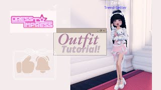 Coquette Outfit Tutorial Dress To Impress  Non  Vip [upl. by Anirba]