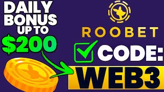 ROOBET PROMO CODE quotWEB3quot 200 DAILY BONUS in CASHBACK roobet promo code 2024 [upl. by Donelson]