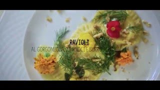 Ravioli al gorgonzola con noci e burro alla salvia [upl. by Sarene219]