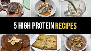 5 Easy amp Tasty Recipes using whey protein [upl. by Nahsyar]