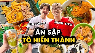 Dắt TUN PHẠM ăn sập phố TÔ HIẾN THÀNH  Ăn MÌ NGAN TRỘN 25K siêu ngon Dimsum Phát Ký và kem bơ [upl. by Oswin]