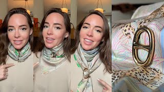 3 Ways to Wear the Hermès Chaine d’Ancre Scarf Ring [upl. by Inimak660]