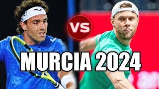 Marco Cecchinato vs Radu Albot MURCIA 2024 Highlights [upl. by Nagle]