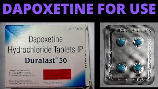 Duralast 30 mg use in hindi how to use dapoxetine tablet side effects [upl. by Barret872]