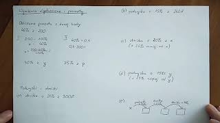 Wyrażenia algebraiczne i procenty klasa 7 [upl. by Yeoz638]