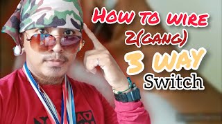 How to wire 2 gang 3 way switch [upl. by Olaznog]