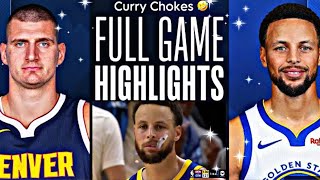 Warriors vs Nuggets Reaction Nikola Jokic Game Winner Asmr NBA highlights [upl. by Viehmann712]