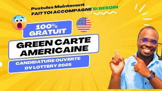 Comment sinscription DV Lottery 2025  Green Card Américaine [upl. by Garson]