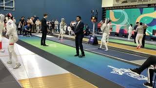 U14 Menâ€™s Sabre EFC Festival Budapest  L16  Deyan Gospodinov BUL v Stefan Tomac ROU Partial [upl. by Ariaj513]