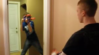 Nerf Gun Battle  Aaron Esser amp Jesse Allison [upl. by Giraldo715]