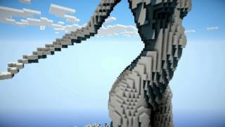 Sexy Stone Statue in Minecraft on CedarCraftorg [upl. by Rexford]