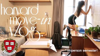 HARVARD MOVEIN VLOG 🌱 junior year 2021 [upl. by Azitram]