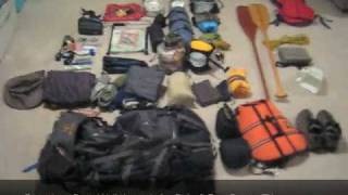 BackpackingCanoeing Gear Walkthrough for a Solo Trip with a Dog 1 of 2 [upl. by Selbbep]