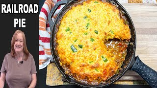 Railroad Pie A Ground Beef amp Cornbread Casserole [upl. by Deloria]