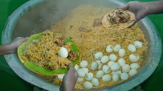 Over Crowded Asan Bhai Mutton Biryani Making and Plating [upl. by Yensehc]