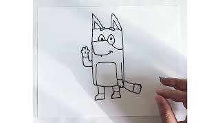 Bluey le chien coloriage bluey the dog coloring colouring kids enfants coloriage [upl. by Folberth]