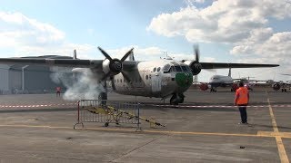 Noratlas 2501 n°105  Démarrage vol et saut des parachutistes 30092018 [upl. by Anah]