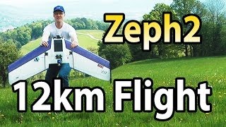 ImmersionRC 12km Longrange Zephyr II flight [upl. by Atiluj451]