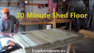 10 Minuite Shed Floor [upl. by Oswin471]