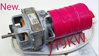 How to Make 220v 19kw Free Energy With 220v AC Light Bulb Transformer And 100 Copper Wire [upl. by Eintruok]