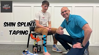 Eliminate Leg Pain With This Kinesiology Taping Method for Shin Splints Pro tips by Dr Monte [upl. by Viguerie]