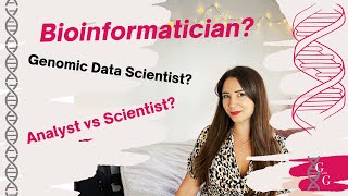 Bioinformatician vs Genomic Data Scientist what do these job names mean Genomics With Georgia [upl. by Hilaria993]