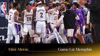 MiniMovie Lakers Take Game 1 in Memphis  2023 NBA Playoffs [upl. by Audun]