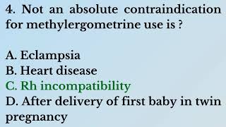 Pharma Knowledge Online Gynecology MCQs for NEET PG Part  24 [upl. by Armil66]