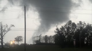 Storm chasers intercept SPOOKY TORNADO in Idabel Oklahoma [upl. by Ayam]