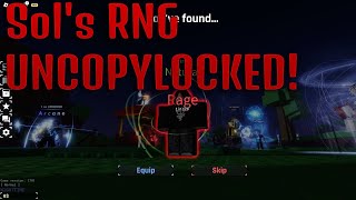 Sols RNG  UNCOPYLOCKED  Roblox Studio [upl. by Eloccin]