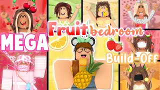 MEGA Fruit Bedroom BuildOff CHALLENGE Panda Vs 7 FANS [upl. by Berliner460]