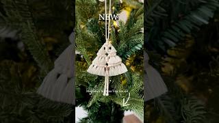 DIY Christmas Decorations  Macrame Ornaments shorts snowflake angel christmastree handmade [upl. by Ynnavoj908]