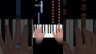 EASIEST piano song of the year 4 notes shorts pianotutorial [upl. by Glass756]