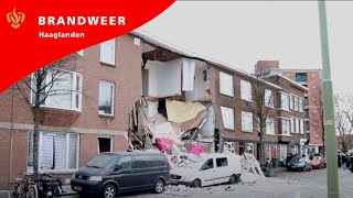 Brandweer Haaglanden  Explosie Jan van der Heijdenstraat Den Haag 2019 [upl. by Soinski592]