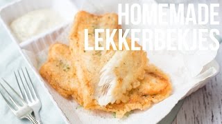 RECEPT Homemade Lekkerbekjes  OhMyFoodness [upl. by Gladdie651]