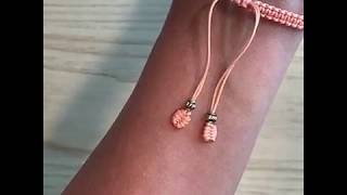 How to Tie Little LEAF knots to Bracelet Ends [upl. by Glarum]