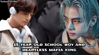 15 year old school boy and heartless mafia kingquotTaekook FF OneshotquotHindi ExplainBL Lovers [upl. by Rekyr373]