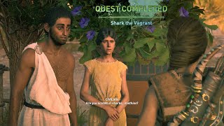 Assassins Creed Odyssey Quest Shark The Vagrant Kephallonia Island [upl. by Sauncho]