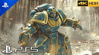 PS5 Warhammer 40K 20 Minutes of Gameplay Demo  ULTRA Realistic Graphics4K60FPSHDRSpace Marine 2 [upl. by Mok]