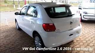 VW Gol 2016 Comfortline  detalhes  wwwcarblogbr [upl. by Silbahc]