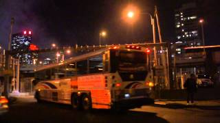 A Bunch Of New Jersey Transit Buses Heading To The Port Authority Bus Terminal [upl. by Aihtnyc]