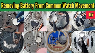 How To Remove or Replace Watch Battery in Various Common Movement  SolimBD  Watch Repair Channel [upl. by Gerfen]