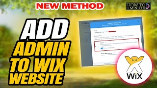 How to add admin to wix website 2024 [upl. by Odyssey615]