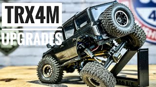 Traxxas TRX4M BUILD  BIG PERFORMANCE GAINS NEW Long Travel Shocks Brass Upgrades amp More [upl. by Neiviv307]