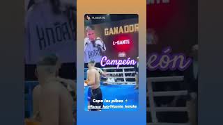 🥊L GANTE campeón Vs Facu Hdr boxing lgantekeloke shorts [upl. by Eynahpets]