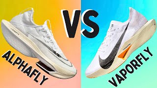 BEST NIKE RUNNING SHOE Alphafly 2 Vs Vaporfly 3 REVIEW [upl. by Nilya]