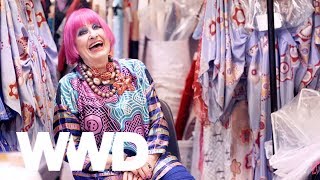 Fashion Icon Zandra Rhodes Reflects on 50 Years of Design  WWD [upl. by Yelknirb541]