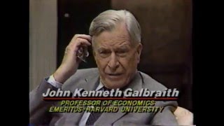 Pt 1  Wall Street Week John Kenneth Galbraith 1989  Sept 8 [upl. by Garrek302]