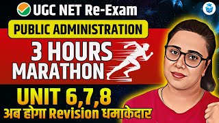 UGC NET Public Administration Marathon  Unit 678 Complete Revision by Varsha Mam  JRFAdda [upl. by Rafaellle]